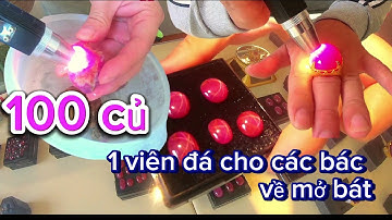 100 triệu 1 viên ruby tự nhiên bán sa kết cho ai về đổ thạch / Đá ruby vlog