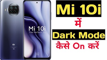 How to enable dark mode in mi 10i || Mi 10i me dark mode kaise on kare ||