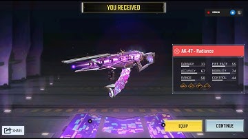 Mythic AK47 RADIANCE Full Lucky Draw CODM | ULTRAVIOLET MYTHIC DROP Cod Mobile Garena