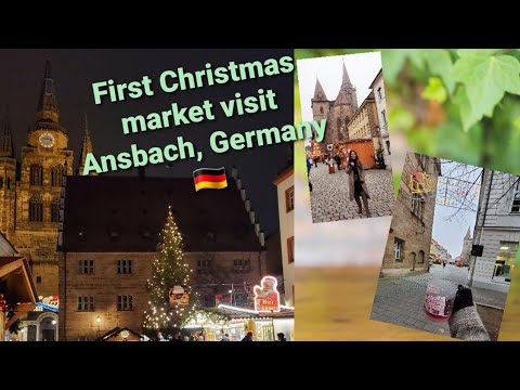 First Christmas market visit 2020|| Ansbach,Germany|| Pandemic Style ||Vlogmas