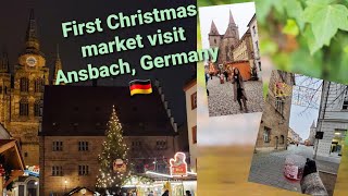 First Christmas market visit 2020|| Ansbach,Germany|| Pandemic Style ||Vlogmas