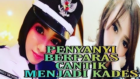 Penyanyi dangdut Cantik Angely Emitasari Di Lantik menjadi Kepala Desa