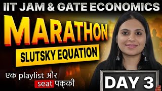 IIT JAM GATE Economics Marathon | Slutsky Equation | IIT JAM Economics Syllabus | GATE Economics