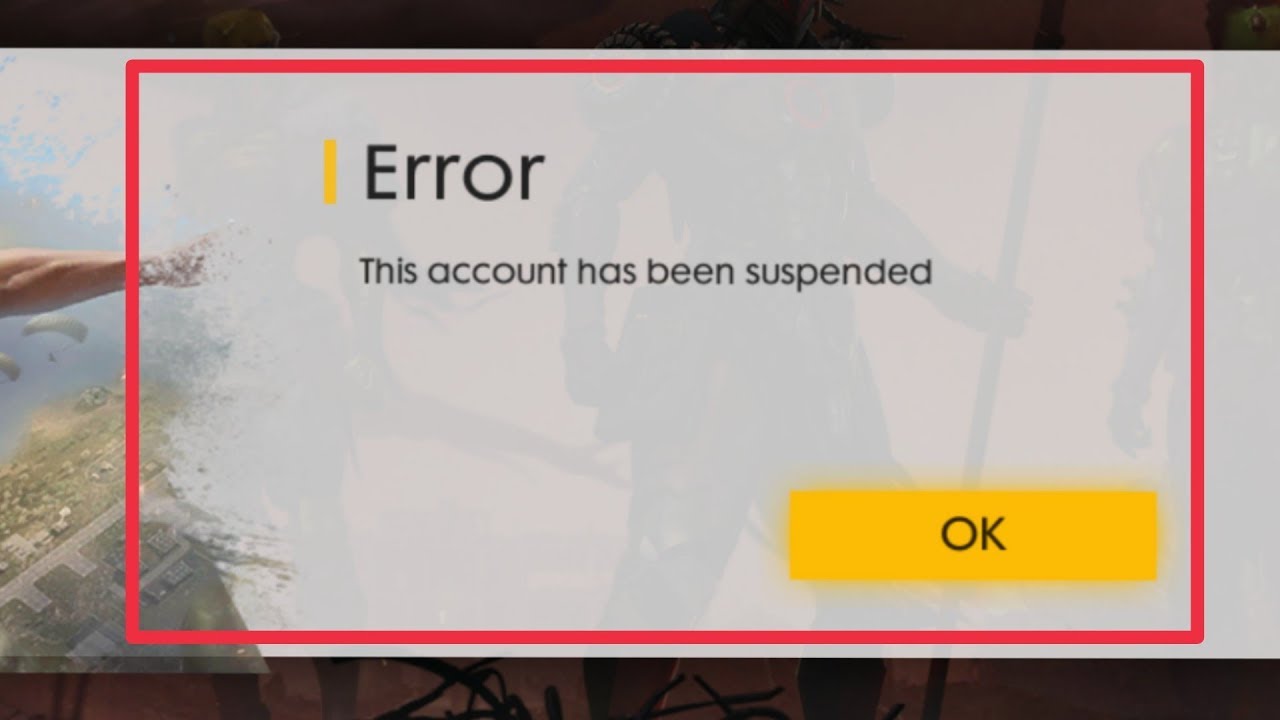 Free Fire Game | Fix This Account Has Been Suspended ...