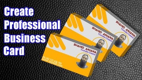 How To Create Professional Simple and Creative Business Color Card | PixelLab | Shahid Anjana