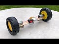 How to make Amazing DC motor Hoverboard at Home | Mini Toy balancing car | DC motor life hacks