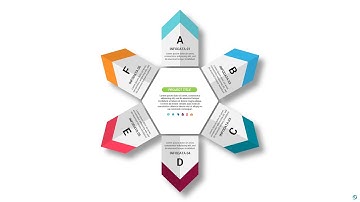 How to Create 6 Steps ARROWS Infographic For Your PowerPoint Presentation Template