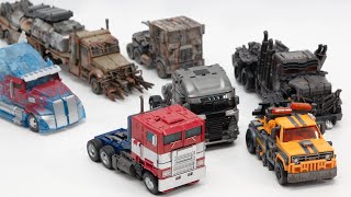 Transformers Truck Vehicles Optimus Prime Megatron Galvatron Scourge Battletrap Car Robot Toys