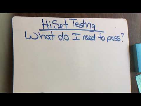 Taking the HiSet: what do you need?