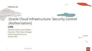 Security Overview - Level 100 - Part 5 - Security Control Authorization