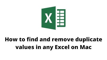 How to find and remove duplicate values in any Excel on Mac | Very Simple