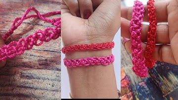 how to make bracelet at home || macrame bracelet tutorial || #bracelet #youtube #meenakshimalik