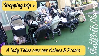 Shopping trip  A lady Hijacks our Prams and Reborn Babies!!??