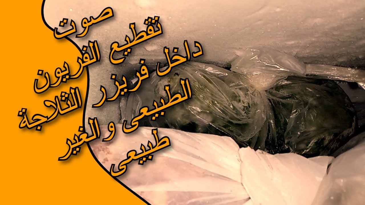 صوت تقطيع الفريون داخل فريزر الثلاجة / صوت داخل الثلاجة الطبيعى والغير طبيعى