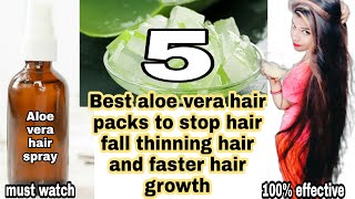 5  Aloe Vera Hair Care Packs || Hair growth tips