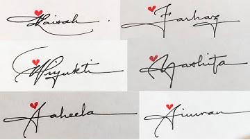 Signature Style Name Compilation Part11: Subscribers