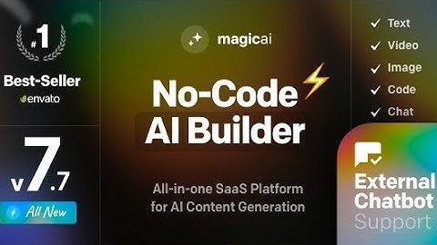 MagicAI - OpenAI Content, Text, Image, Video, Chat, Voice, and Code Generator as SaaS