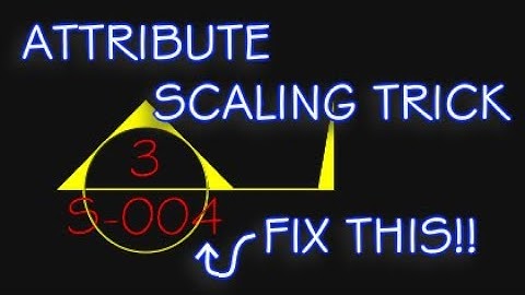 AutoCAD Dynamic Block - Attribute Scaling Trick