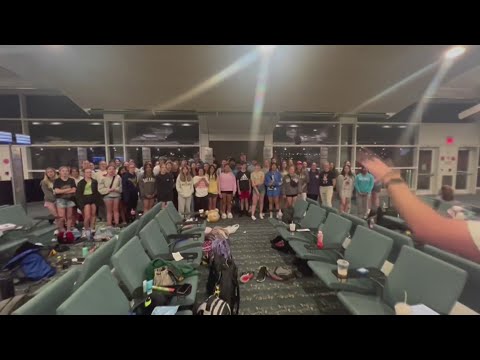 North Allegheny High School choir performs at airport