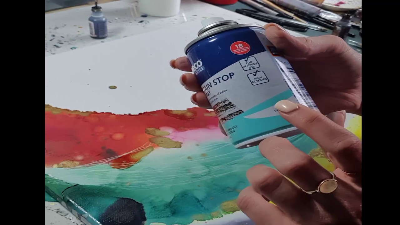 How to paint with Alcohol Inks, a step by step tutorial, #irmgardart 