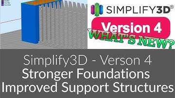 Simplify3D Version 4 - Strong Foundations - Improved Support Structures