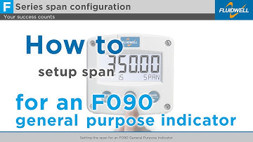 Setting the span on a Fuidwell F090