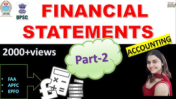 Lec-16 FINANCIAL STATEMENTS (Part-2) I JKSSB I FAA I UPSC I  JKSSB Finance Account Assistant I