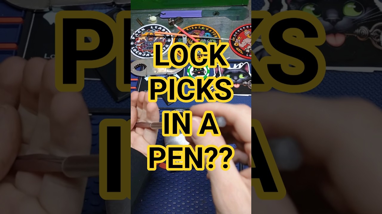 Lock Picks Inside a Pen?             #shorts #lockpicking #fun