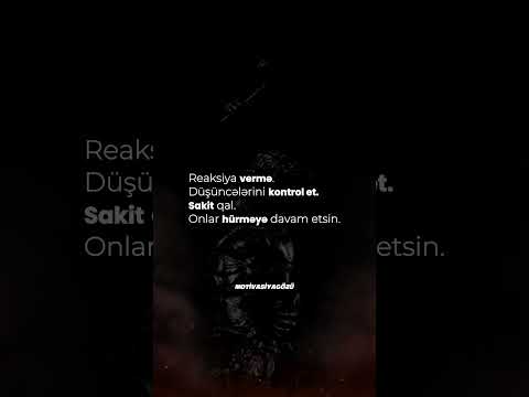 Reaksiya Vermə, Özünü Kontrol Et | Motivasiyagözü #motivasiyagozu #motivasiya #inkisaf