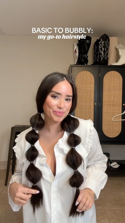  Bubble braid hair tutorial 🤍🫧 #bubblebraid #hairinspiration # ...