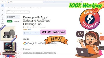 Develop with Apps Script and AppSheet: Challenge Lab October 2025#ARC126 #qwiklabs #arcade