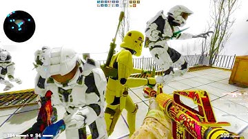 Counter Strike Global Offensive - Zombie Escape mod online gameplay on Ice Hold map