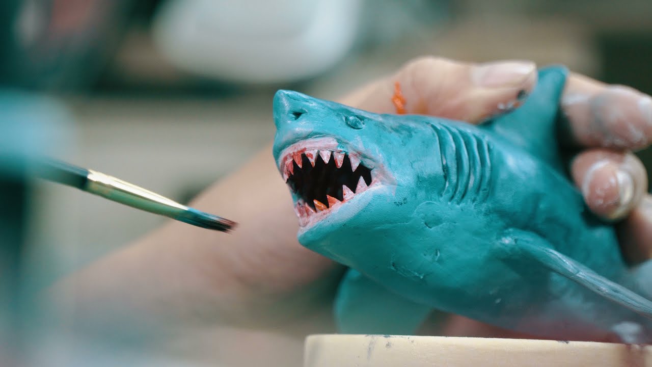 ⁣How to make a Shark attack Diver diorama / Resin Art / Polymer Clay