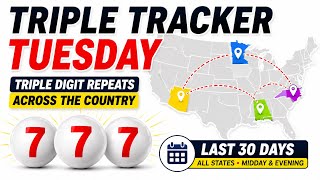 Triple Tracker Tuesday | Pick 3 Triple Digit Repeats Across States