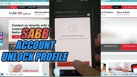 How to Unlock Profile in SABB Account and Forgot Password