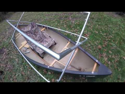 how to build a scissors style blind for your duck boat