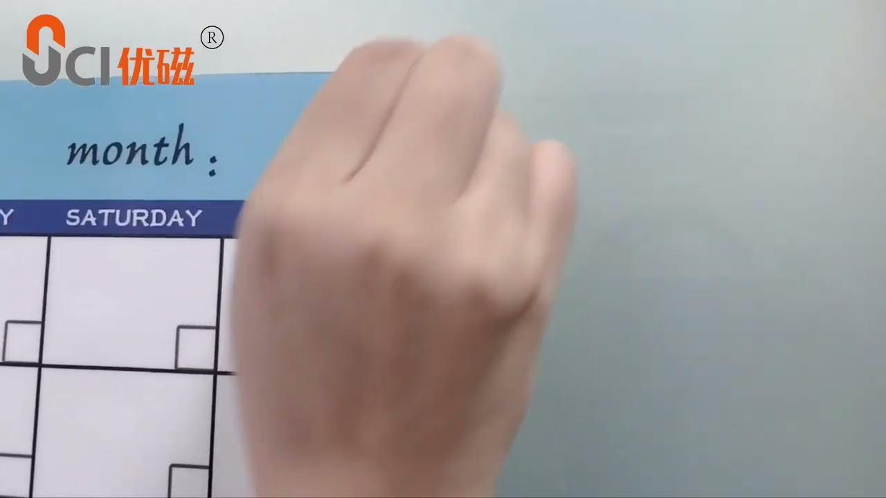 Dry Erase Sticky Planner monthly planner|whiteboard calendar |dry erase fridge magnetic