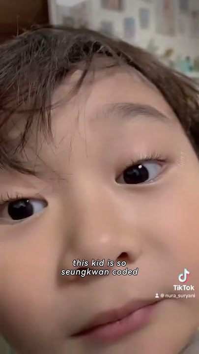 Seungkwan's long lost child. Hajimallago jebal 👀 #seventeen #seungkwan #miniseungkwan