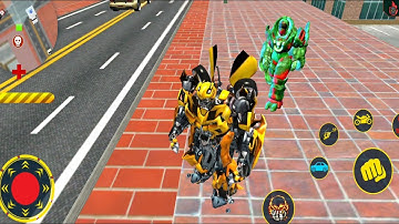 siêu Ô tô Robot biến hình Bay trực thăng | Flying Helicopter Robot Car Transform | android gameplay