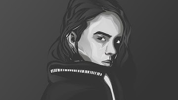 Billie Eillish | Infinite design vectorart | Speedartto