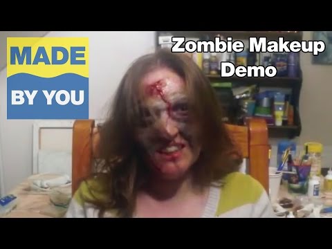 How To Do Zombie Makeup - Tutorial Using Silicone Rubber