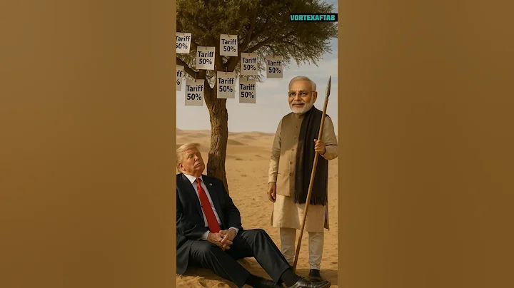 Modi Shakes Tariff Tree 🪴 | Trump Sleeping Peacefully 😂 #trump #modi #memes #comedy #politicalhumor