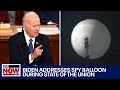 Biden addresses China spy balloon during 2023 State of the Union | LiveNOW from FOX