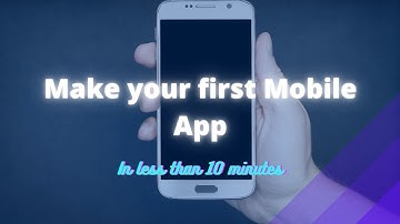 How To Create Your First Mobile App in MIT App Inventor in 10 Minutes! (Mobile App Development)