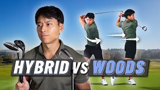 HYBRID VS 3 WOOD VS IRON SWING??