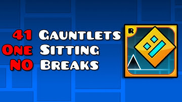 Can I Beat EVERY Gauntlet In One Sitting? (Geometry Dash)