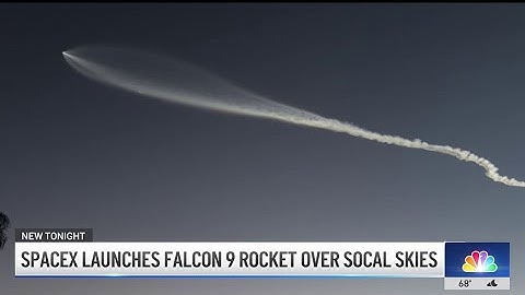 SpaceX launches Falcon 9 rocket over SoCal skies