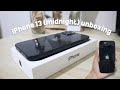 iPhone 13 (midnight, 128gb) unboxing + camera test | Jamie Anne