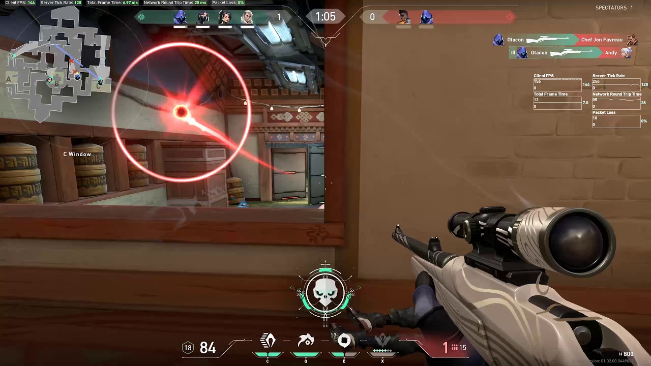 Valorant no scope ace