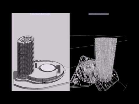 Hotel-Congresos Torre del Puerto, Málaga. Realizado con sistema informático BIM